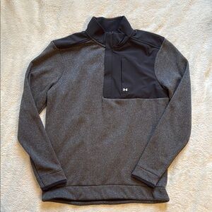 Men’s Small Under Armour Gray and Black Performance Quarter Zip